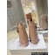 Givenchy Heel 8.5cm Shark Lock ankle boots in smooth calfskin leather Stitching Nude 2023