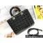 Dior Large Lady Dior Bag in Patent Cannage Calfskin Black