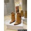 Givenchy Heel 8.5cm Shark Lock ankle boots in smooth calfskin leather Stitching Brown 2023