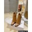 Givenchy Heel 8.5cm Shark Lock ankle boots in smooth calfskin leather Stitching Brown 2023