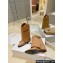 Givenchy Heel 8.5cm Shark Lock ankle boots in smooth calfskin leather Stitching Brown 2023
