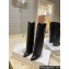 Givenchy Heel 8.5cm Shark Lock boots in smooth calfskin leather Stitching Brown 2023