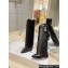 Givenchy Heel 8.5cm Shark Lock boots in smooth calfskin leather Stitching Black 2023