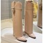 Givenchy Heel 8.5cm Shark Lock boots in smooth calfskin leather Stitching Nude 2023
