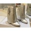 Givenchy Heel 8.5cm Shark Lock ankle boots in metallized leather Silver 2023