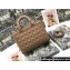 Dior Large Lady Dior Bag in Nude Ultramatte Cannage Calfskin
