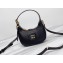 Miu Miu Leather hobo bag 5BP084 Black