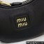 Miu Miu Leather hobo bag 5BP084 Black