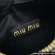 Miu Miu Leather hobo bag 5BP084 Black