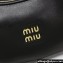 Miu Miu Leather hobo bag 5BC161 Black