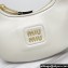 Miu Miu Leather hobo bag 5BP084 White