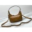Miu Miu Leather hobo bag 5BC161 Brown