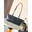 Loewe Cropped Puzzle Fold bag in shiny calfskin Black