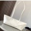 Loewe Cropped Puzzle Fold bag in shiny calfskin White