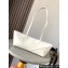 Loewe Cropped Puzzle Fold bag in shiny calfskin White