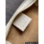Loewe Cropped Puzzle Fold bag in shiny calfskin White
