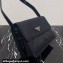 Prada Re-nylon Small Padded Shoulder Bag 1BD313 Black 2023