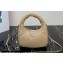 Prada Soft padded nappa leather mini-bag 1BA384 Beige 2023