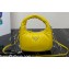 Prada Soft padded nappa leather mini-bag 1BA384 Yellow 2023