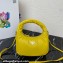 Prada Soft padded nappa leather mini-bag 1BA384 Yellow 2023