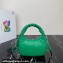 Prada Soft padded nappa leather mini-bag 1BA384 Green 2023