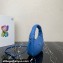 Prada Soft padded nappa leather mini-bag 1BA384 Blue 2023