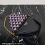 Prada Symbole leather and fabric mini bag 1BC176 Black/Purple 2023