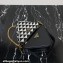 Prada Symbole leather and fabric mini bag 1BC176 Black/White 2023