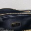 Prada Symbole leather and fabric mini bag 1BC176 Black/Green 2023