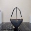 Prada Symbole leather and fabric mini bag 1BC176 Black/Red 2023