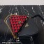 Prada Symbole leather and fabric mini bag 1BC176 Black/Red 2023