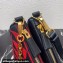 Prada Symbole leather and fabric mini bag 1BC176 Black/Red 2023