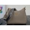 Prada leather bag 1BC178 Gray 2023