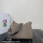 Prada leather bag 1BC178 Gray 2023