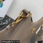 Prada leather bag 1BC178 Gray 2023