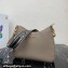 Prada leather bag 1BC178 Gray 2023