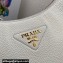 Prada leather bag 1BC178 White 2023