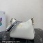 Prada leather bag 1BC178 White 2023