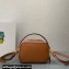Prada Odette leather mini-bag 1BH203 Brown 2023