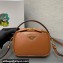 Prada Odette leather mini-bag 1BH203 Brown 2023