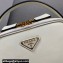 Prada Odette leather mini-bag 1BH203 White 2023