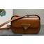 Prada Leather shoulder bag 1BD339 Brown 2023