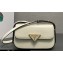 Prada Leather shoulder bag 1BD339 White 2023