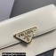 Prada Leather shoulder bag 1BD339 White 2023