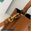 Prada Panier leather mini-bag 1BA373 Brown 2023