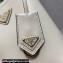 Prada Panier leather mini-bag 1BA373 White 2023