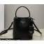 Prada Panier leather mini-bag 1BA373 Black 2023