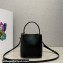 Prada Panier leather mini-bag 1BA373 Black 2023