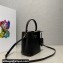 Prada Panier leather mini-bag 1BA373 Black 2023
