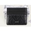 Dior Card Holder in Black CD Diamond Canvas